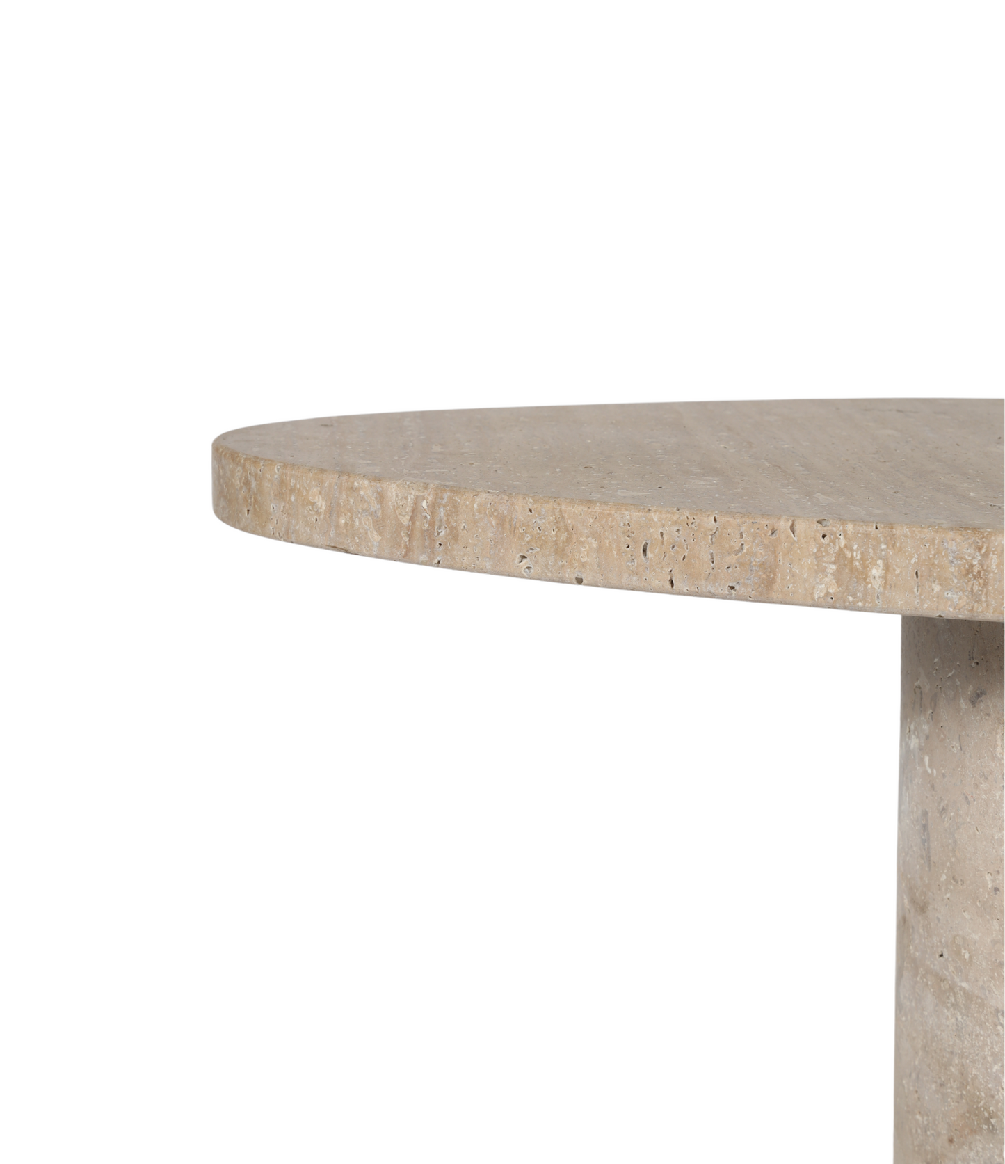 Oasis Travertine Side Table