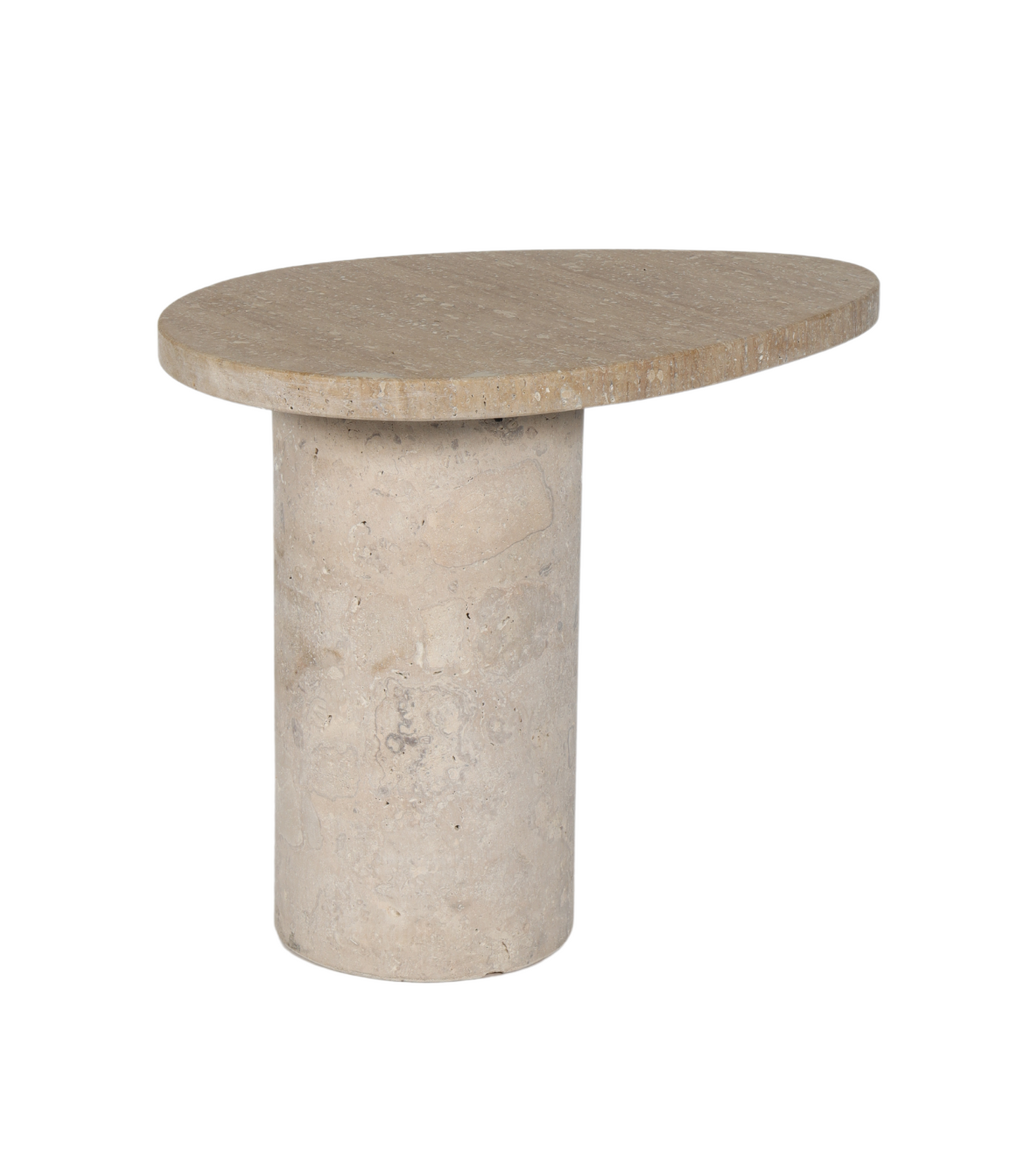 Oasis Travertine Side Table