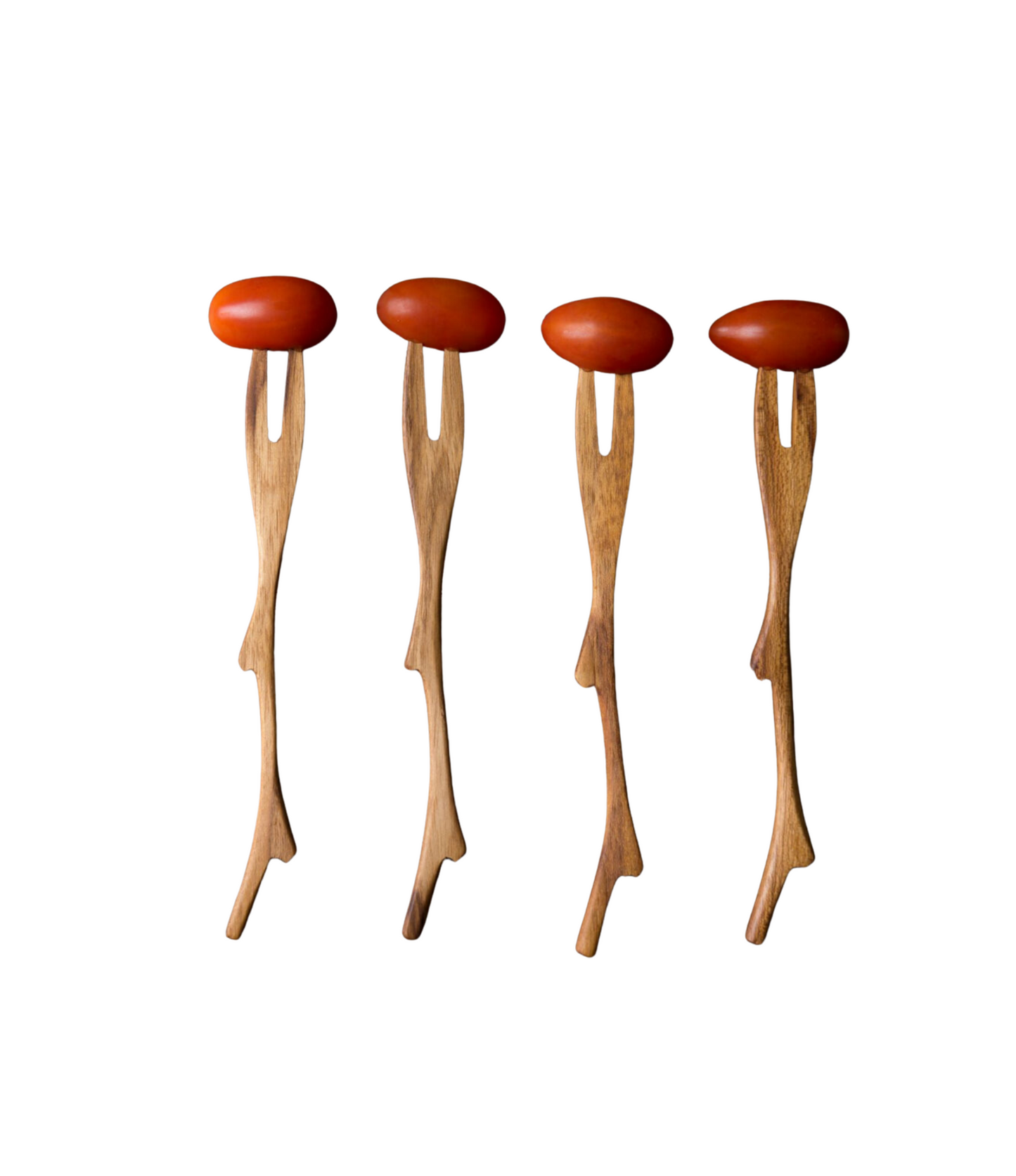 Teak Woodsy Forks Set of 4