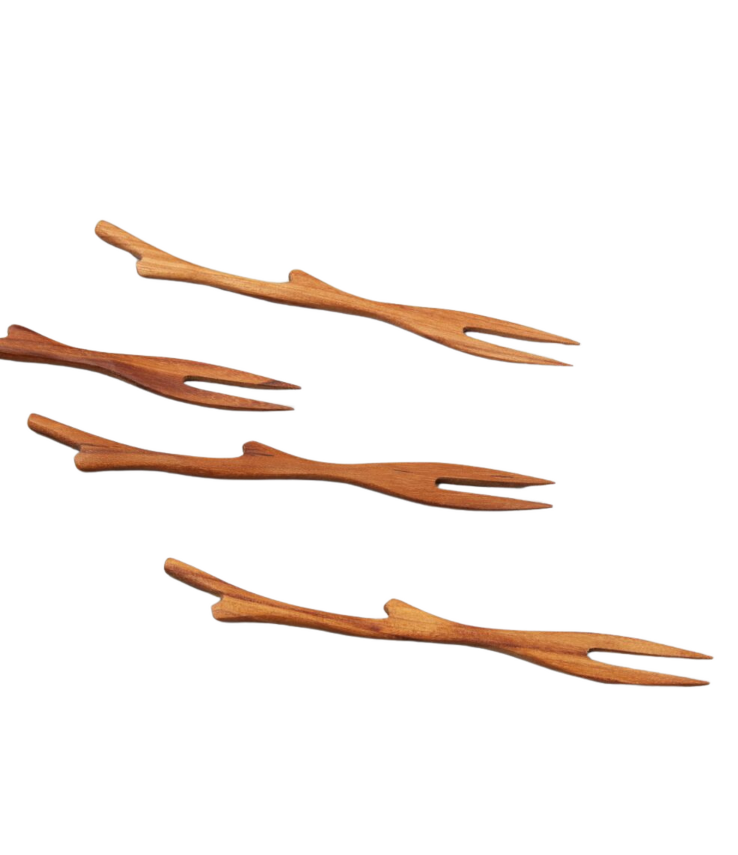 Teak Woodsy Forks Set of 4