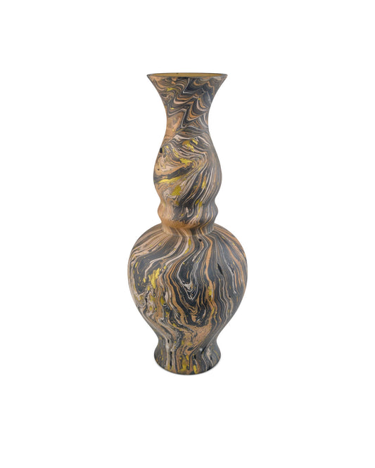 Large Whirl Wood Vase