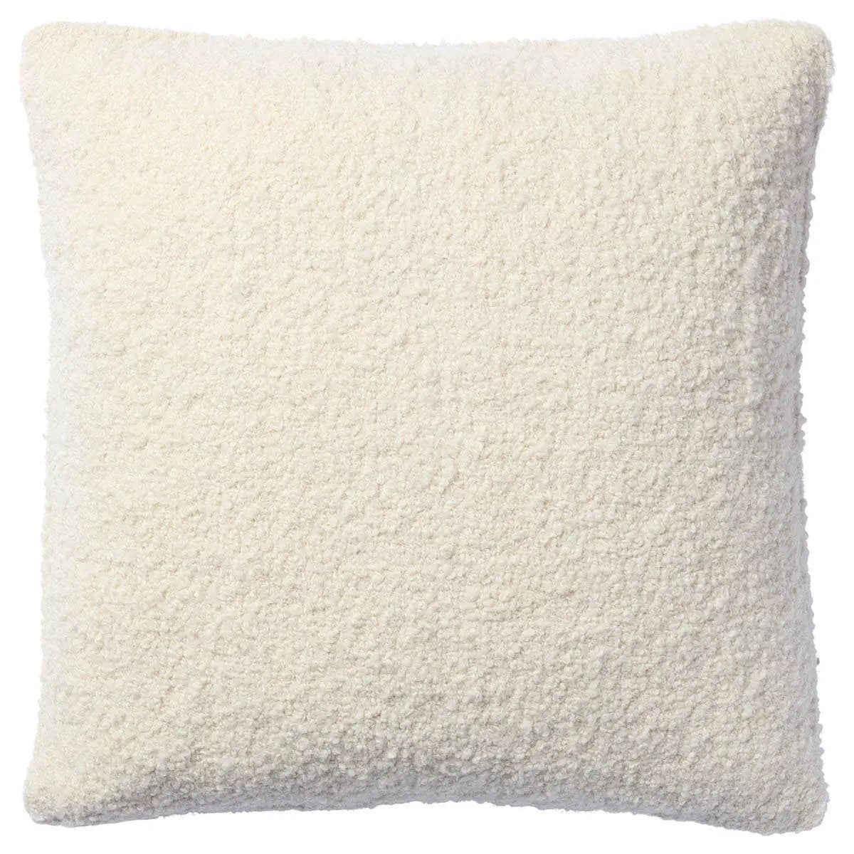 100% Wool Boucle Large Pillow - Ivory