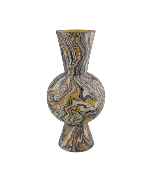 Small Whirl Wood Vase